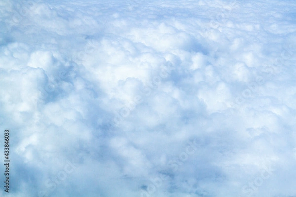 Fototapeta The clouds view from the aeroplane windows