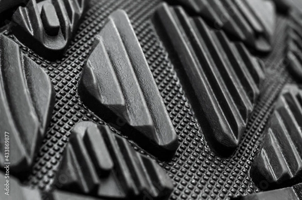 Fototapeta Texture of sport shoes sole. Close up. Abstract background.