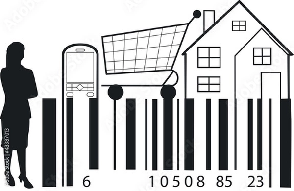 Fototapeta société de consommation