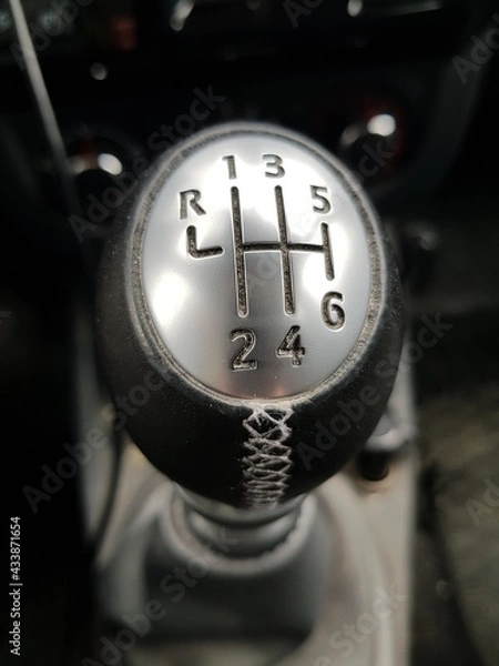 Obraz Shift lever in the car