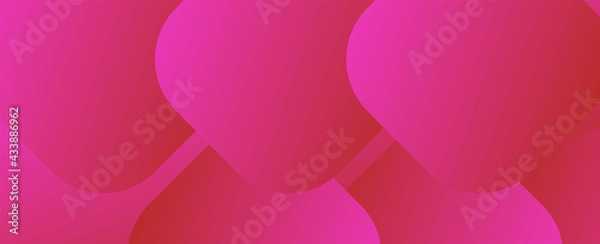 Obraz Square shapes composition geometric abstract background. 3D shadow effects and fluid gradients. Modern overlapping forms