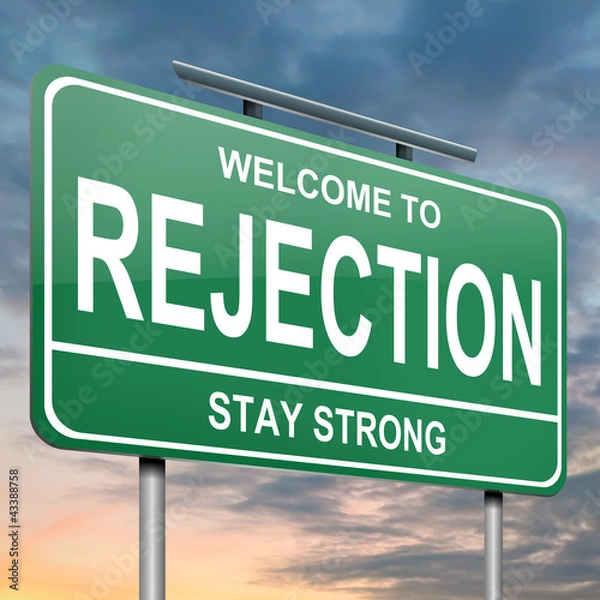 Fototapeta Koncepcja odrzucenia.