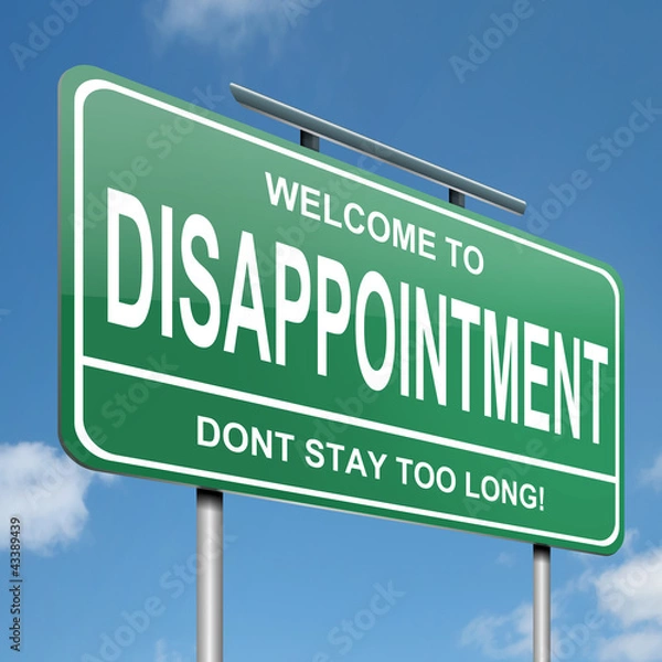 Obraz Disappointment concept.