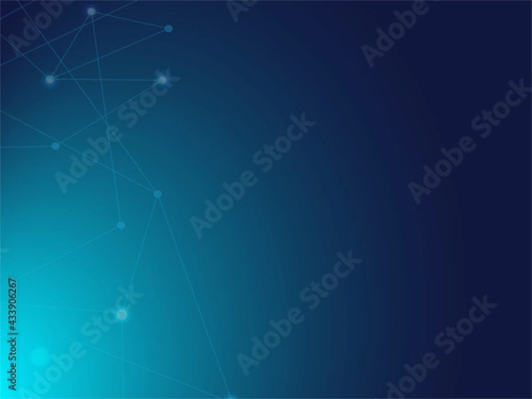 Fototapeta Big Data Information, Blockchain Triangular Nodes.