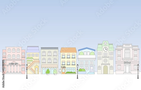 Obraz 建物イラスト