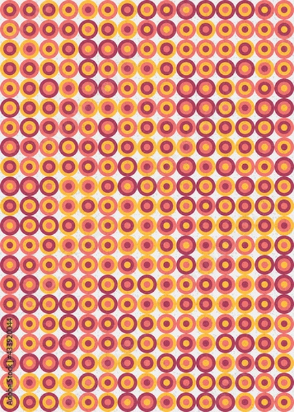 Fototapeta Abstract Geometric Pattern generative computational art illustration