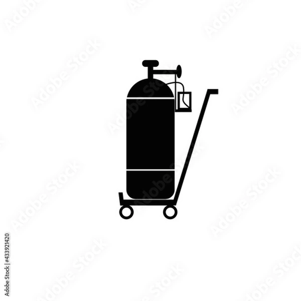 Obraz oxygen cylinder transparent image
