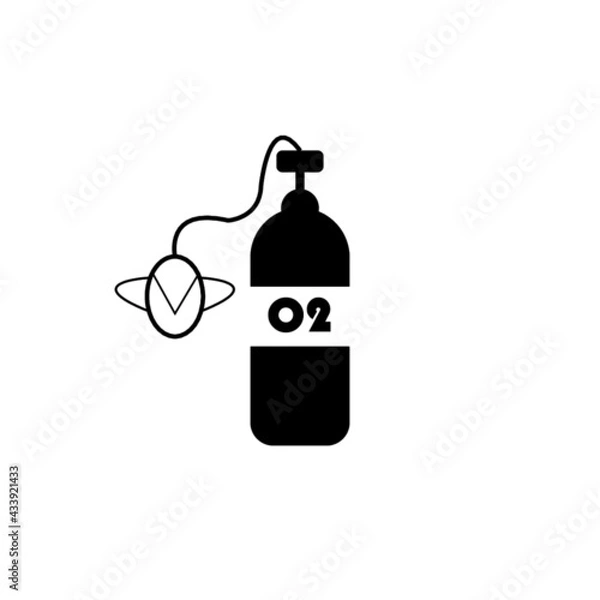 Fototapeta The oxygen cylinder for the urgent patient