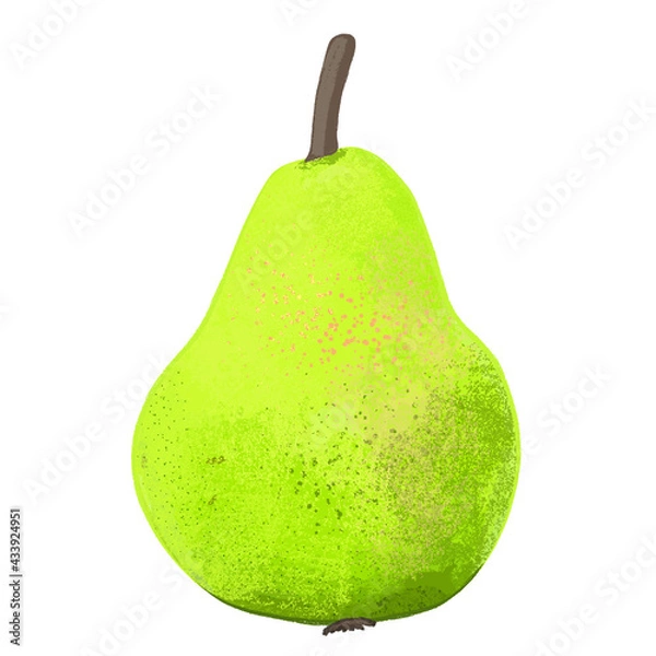 Obraz gruszka zielona