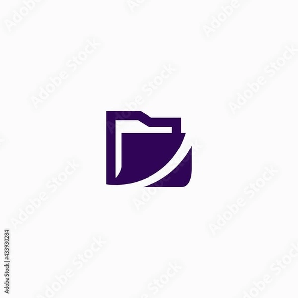 Fototapeta Purple Folder