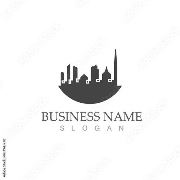 Obraz city skyline vector illustration template