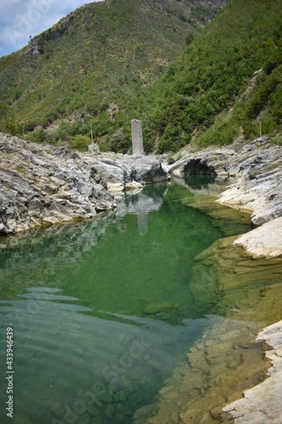 Obraz waterfall in the mountains