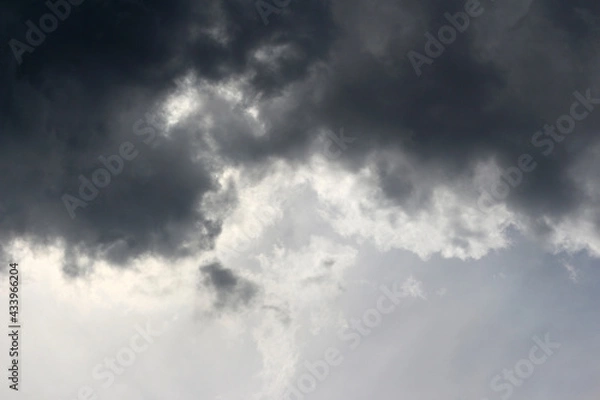 Obraz Dark clouds sky background