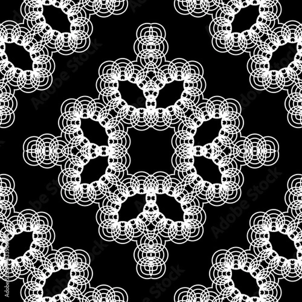 Fototapeta Design seamless decorative lacy pattern