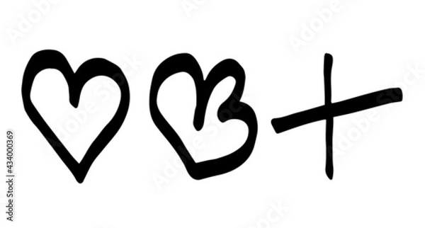 Fototapeta Abstract vector doodle set for patterns	