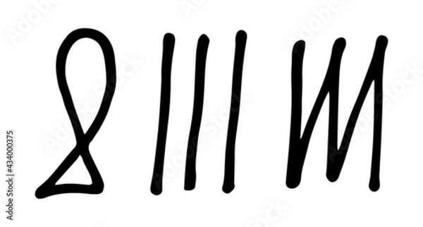 Fototapeta Abstract vector doodle set for patterns	