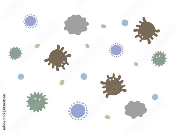 Obraz かわいい　ハウスダストのイメージイラスト