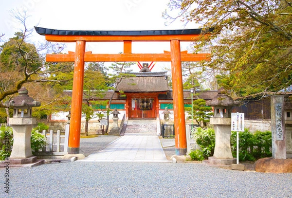 Obraz 京都、吉田神社末社の斎場所大元宮