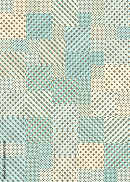 Fototapeta Abstract Geometric Pattern generative computational art illustration