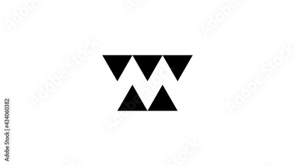 Fototapeta Simple and Modern M-initial Business Logo