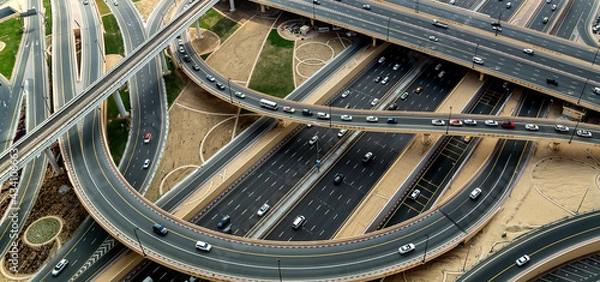 Obraz Traffic highway car road