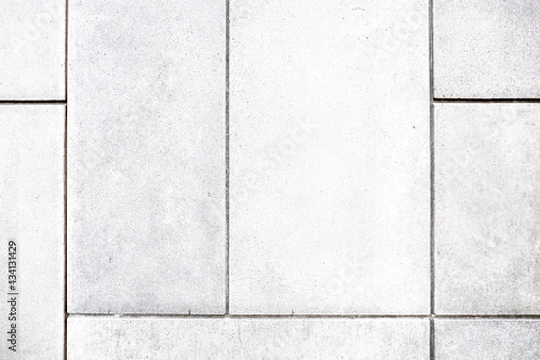 Fototapeta white wall tile pattern