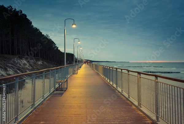 Obraz Mielno Unieście Promenada 2021