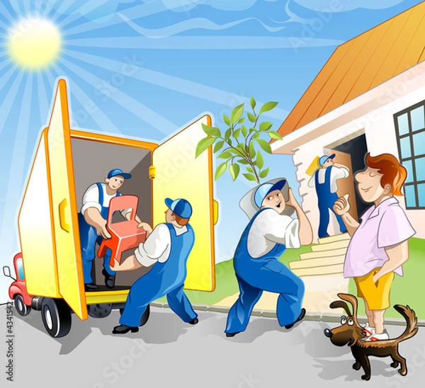 Obraz Man change the residence