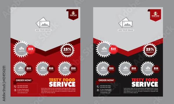 Obraz Fast food flyer template