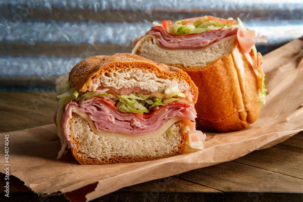 Fototapeta Italian Sub Sandwich