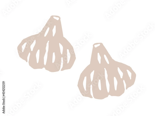 Obraz ニンニク　レトロなかわいいイラスト