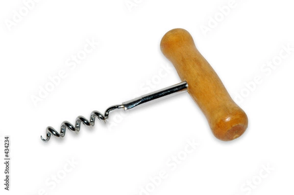 Obraz corkscrew on white