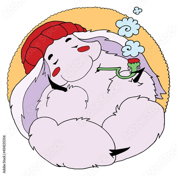 Obraz Troll smokes a pipe