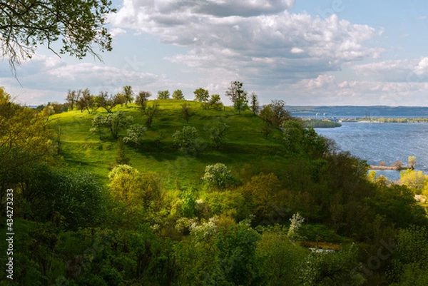 Obraz View of the river in the hills