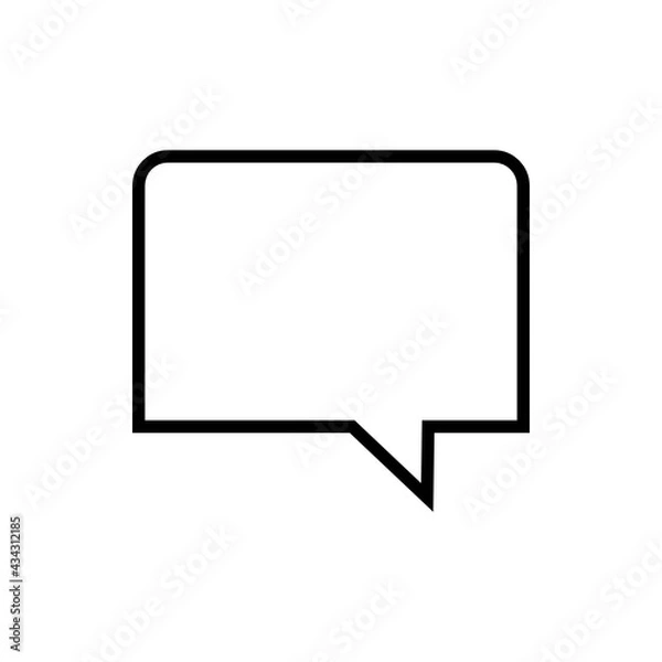 Fototapeta Text Icon. Bubble Icon. Chat Icon. SVG Icon.