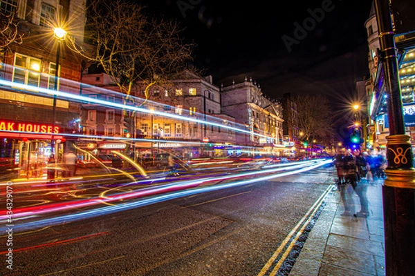 Obraz traffic at night