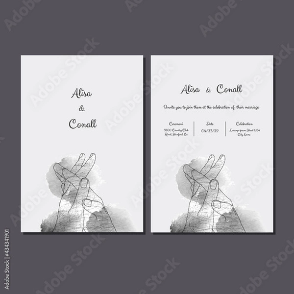 Obraz Elegant wedding invitation 