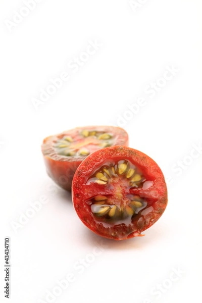 Obraz Tomate cherry en mitades