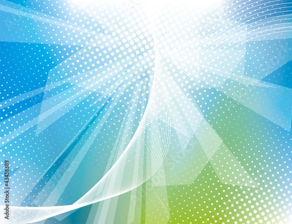 Fototapeta Vector awesome abstract blue backgrounds