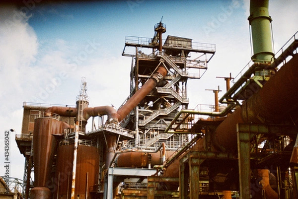 Obraz rusty steel mill