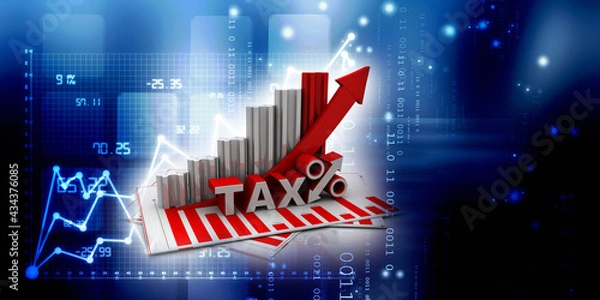Fototapeta 3d rendering Stock market online business concept. business Graph 
