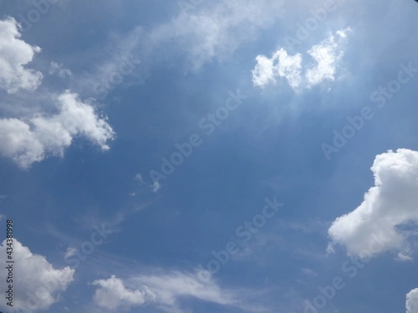 Obraz blue sky with clouds