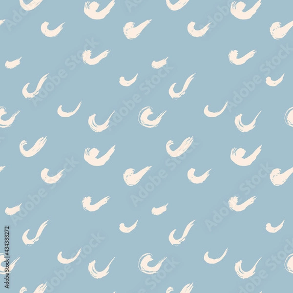 Obraz Seamless abstract pattern of scroll brush strokes