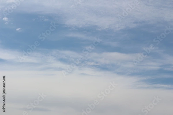 Obraz Clouds on bright blue sky background