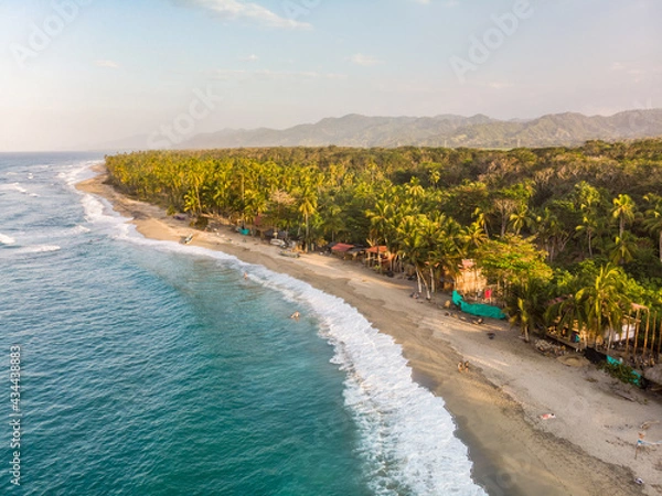 Obraz Aerial views Tayrona rRegional Park, colombia 