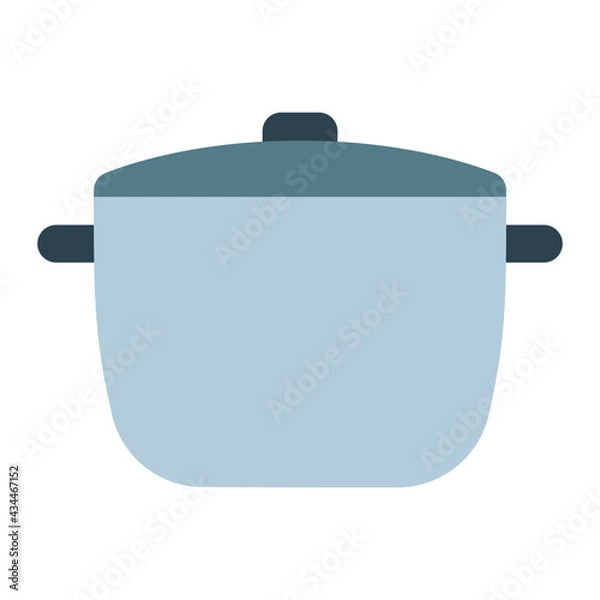 Fototapeta crock pot for boiling using soft color and flat style