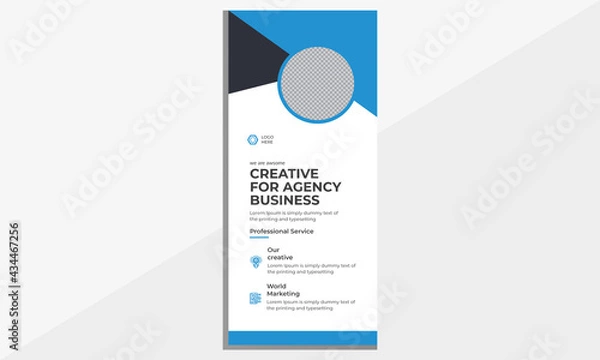 Obraz Corporate DL flyer template.