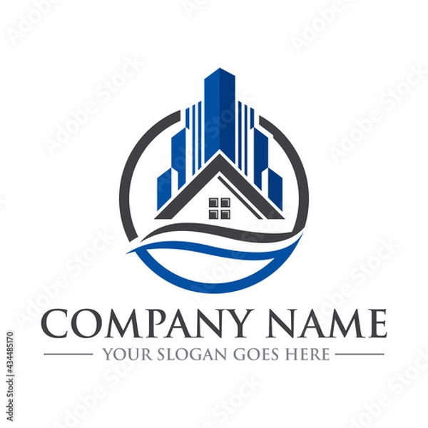 Obraz real estate logo , building vector