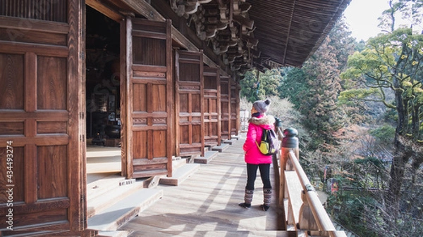 Fototapeta Shoshazan Engyo-ji Temple is a World Heritage Site considered a major destination for travelers to the Kansai region.