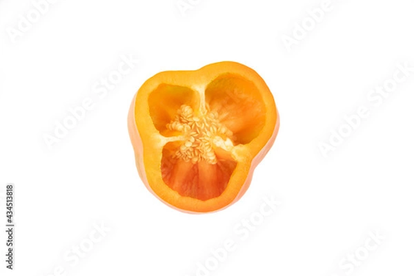 Obraz Orange bell pepper isolated on white background